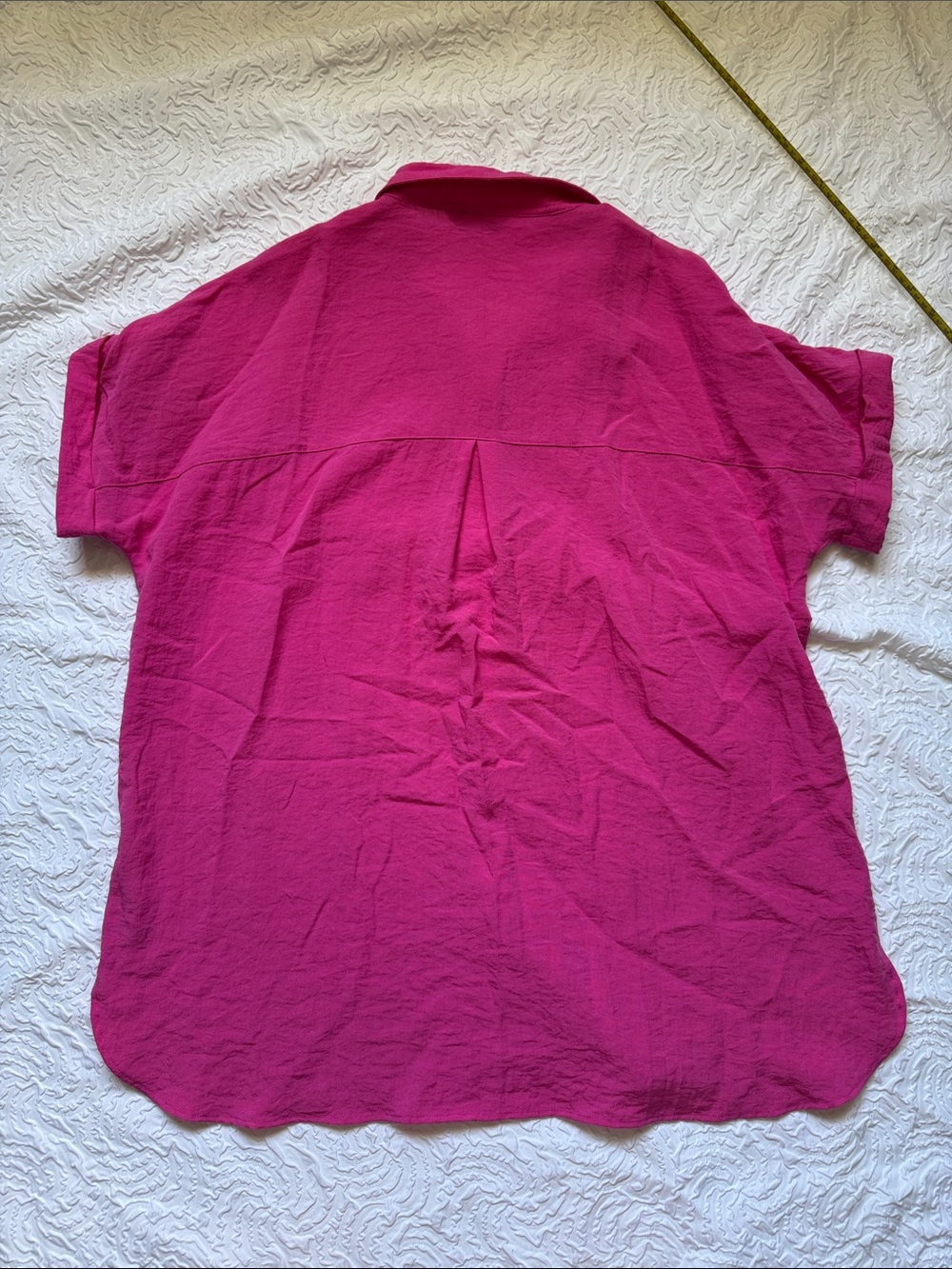 John Mark Fuchsia Button-Front Short Sleeve Shirt - Picture 10 of 10